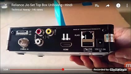 Jio Set top Box Video
