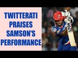 IPL 10 : Sanju Samson excellent performance; Twitterati praises | Oneindia News