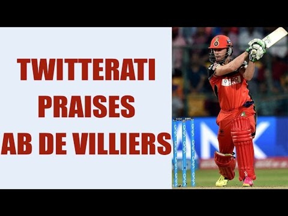 IPL 10 : AB De Villiers excellent performance; Twitterati praises | Oneindia News