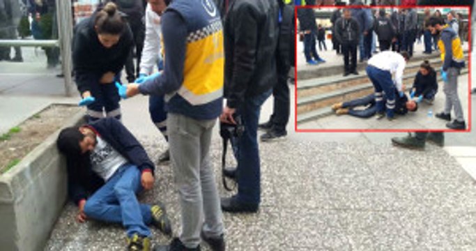 Istanbul'un Göbeğinde Uyuşturucu İçen Gençler Yere Yığıldı