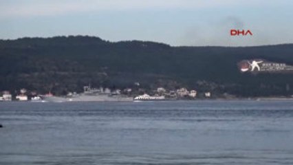 Çanakkale Rus Savaş Gemisi Çanakkale Boğazı'ndan Geçti