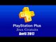 PlayStation Plus : Les Jeux Gratuits d'Avril 2017
