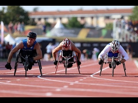 Athletics - men's 100m T34 final - 2013 IPC Athletics WorldChampionships, Lyon