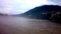 'Thoroughly meditative' footage of the Ganges with a misty mountain backdrop