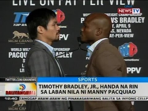 Timothy Bradley, Jr., handa na rin sa laban nila ni Manny Pacquiao