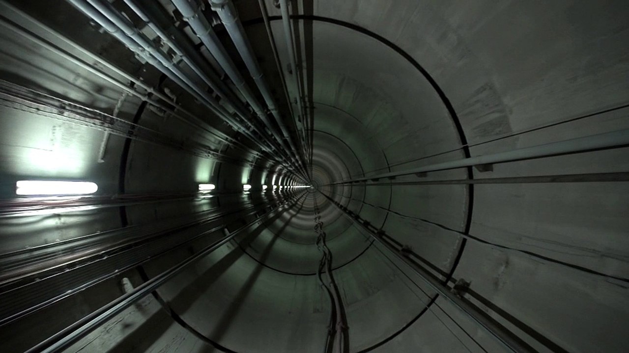 Descente dans les galeries du Laboratoire souterrain