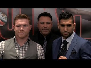 Canelo Alvarez vs. Amir Khan London Press Conference video highlights
