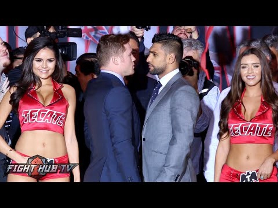 Canelo Alvarez vs. Amir Khan Full Video-Complete Los Angeles Press conference & face off video