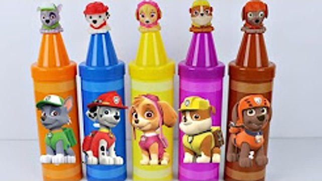 PATRULHA CANINA PAW PATROL LEARN COLORS CRAYONS TOYS SURPRISE EGGS LEARNING COLORS VIDEO FOR CHE