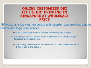 Ultimate design & color dri fit t-shirt in Singapore.