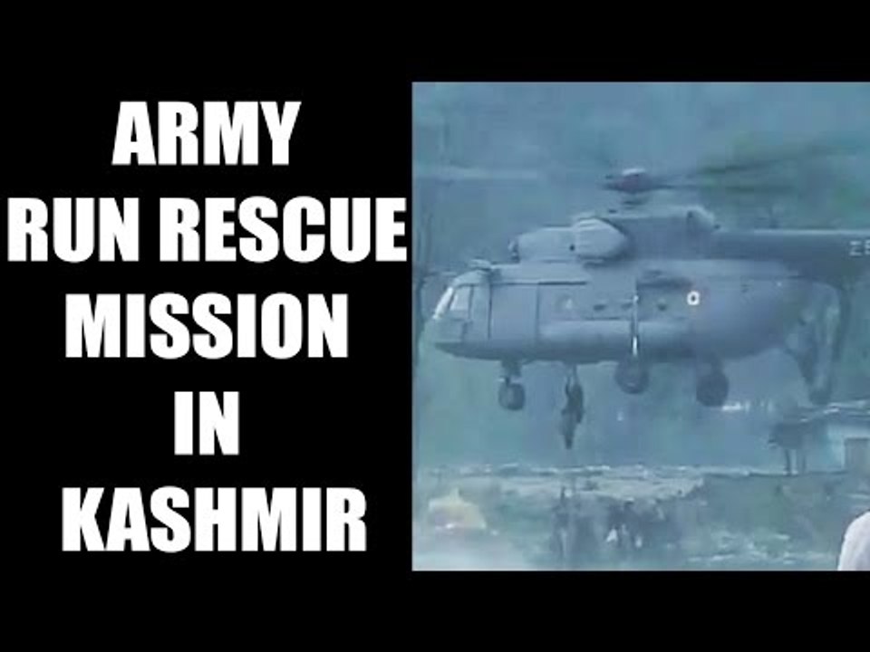 Kashmir flood row : Indian army rescues stranded civilians, Watch Video | Onindia News