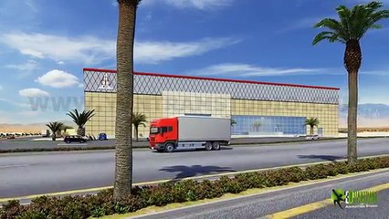 3D Industrial - Architectural Virtual Food Processing Factory Animation Tour in UAE