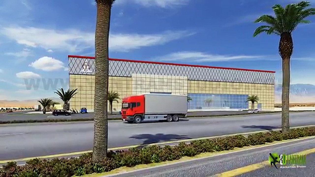 3D Industrial - Architectural Virtual Food Processing Factory Animation Tour in UAE