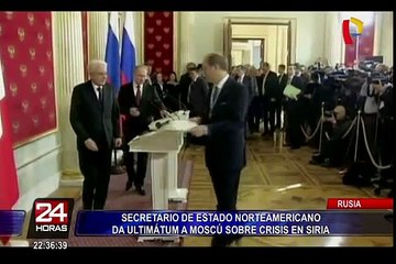 Secretario de Estado norteamericano da ultimátum a Moscú