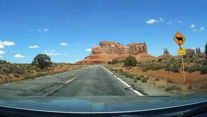 Coming back from Monument valley to Blanding, Utah