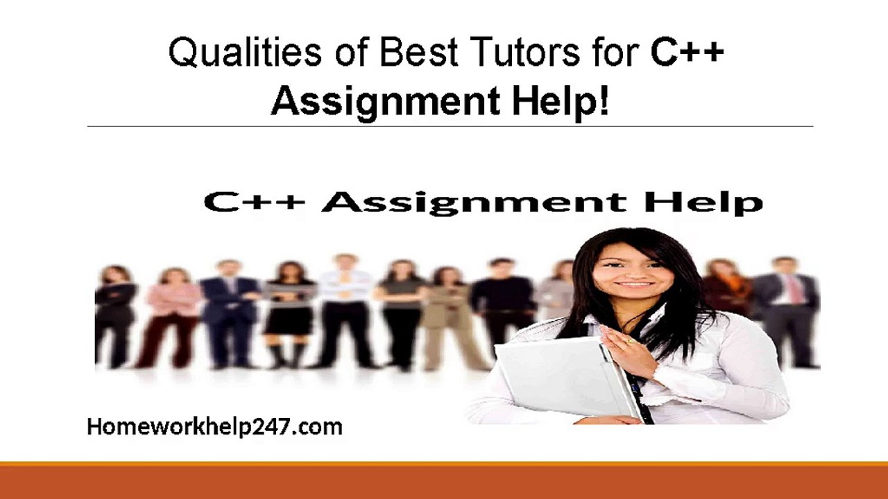 C ++ assignment help | homework help online