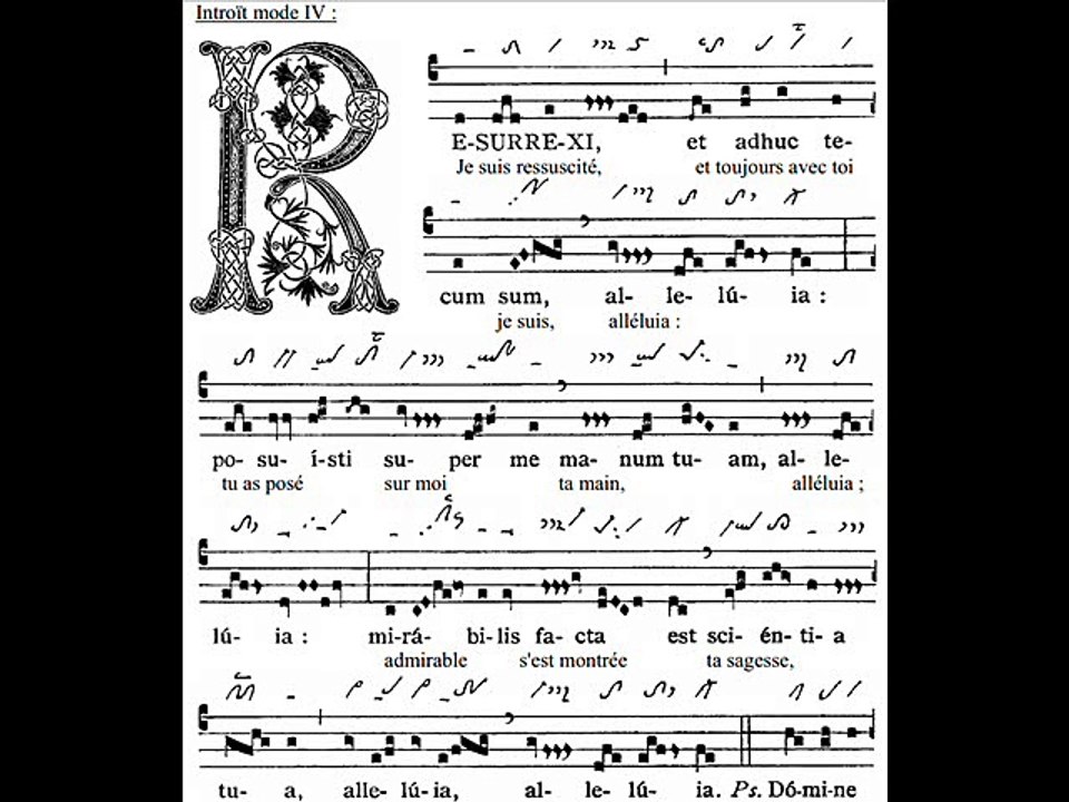 Introitus Resurrexi, Dominica Resurrectionis (Pâques)