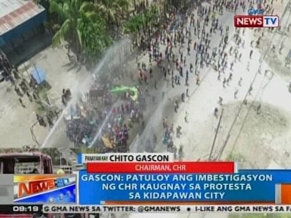 NTG: Panayam kay Chito Gascon ng CHR kaugnay sa marahas ng protestang naganap sa Kidapawan
