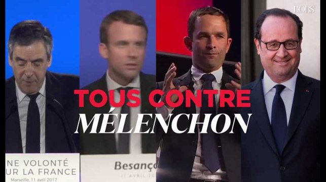 Fillon, Macron, Hamon et Hollande : tous contre Mélenchon !