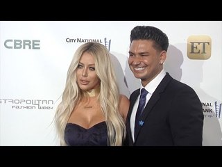 Aubrey O'Day & DJ Pauly D "La Vie En BLUE" Fashion Gala Blue Carpet