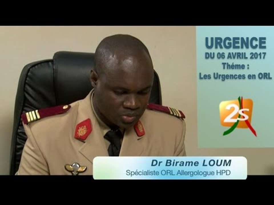 URGENCES : LES URGENCES EN ORL  DU 6 AVRIL 2017