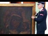 Avellino - Furti in casa, sgominata banda: recuperato dipinto della Madonna con Bambino (12.04.17)