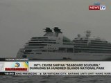 Int'l cruise ship na 'Seaboard Sojourn,' dumaong sa Hundred Islands National Park