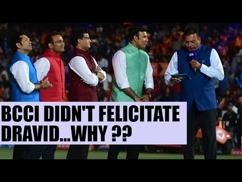 IPL 10: Rahul Dravid misses BCCI felicitation at the opening ceremony | Oneindia News