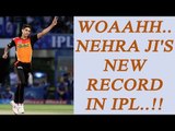 IPL 10: Ashish Nehra becomes 1st left arm bowler to clinch 100 IPL wickets | Oneindia News