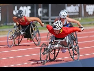Athletics - women's 100m T53 semifinals 1 - 2013 IPC Athletics World Championships, Lyon