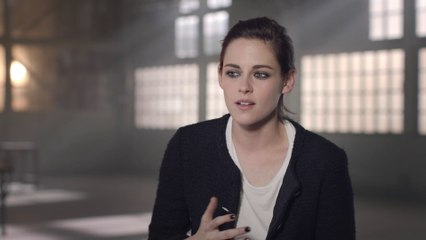 Kristen Stewart behind the scenes for Chanel’s Gabrielle bag