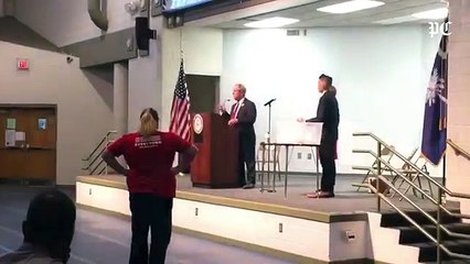 Attendees chant 'you lie' at U.S. Rep. Joe Wilson during Graniteville town hall
