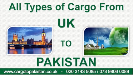 Cheap Cargo to Pakistan