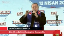 Erdoğan: 'Şimde ben Sekmen kardeşime diyorum ki...'