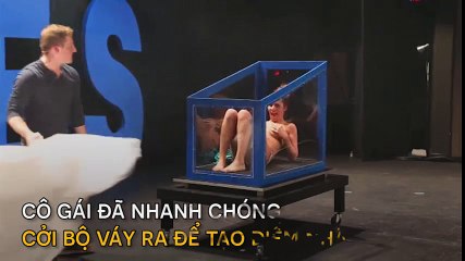 Giải mã ảo thuật làm biến mất cô gái trên sân khấu