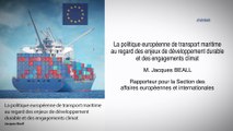 La politique européenne de transport maritime - cese