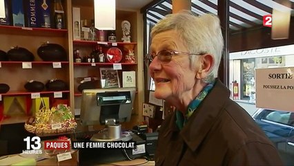 Pâques : une femme chocolat