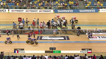 Cyclisme sur piste : l'équipe de France masculine de vitesse remporte le bronze
