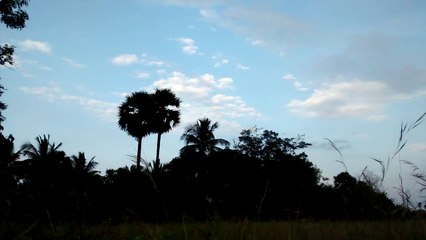 Time Lapse clouds at village