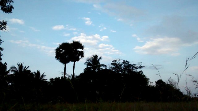 Time Lapse clouds at village