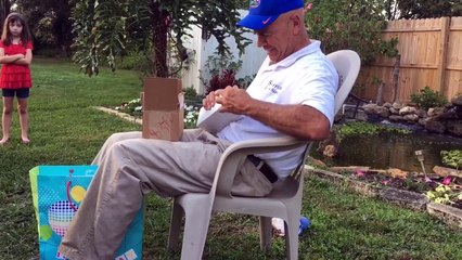 66-year-old man sees color for the first time.