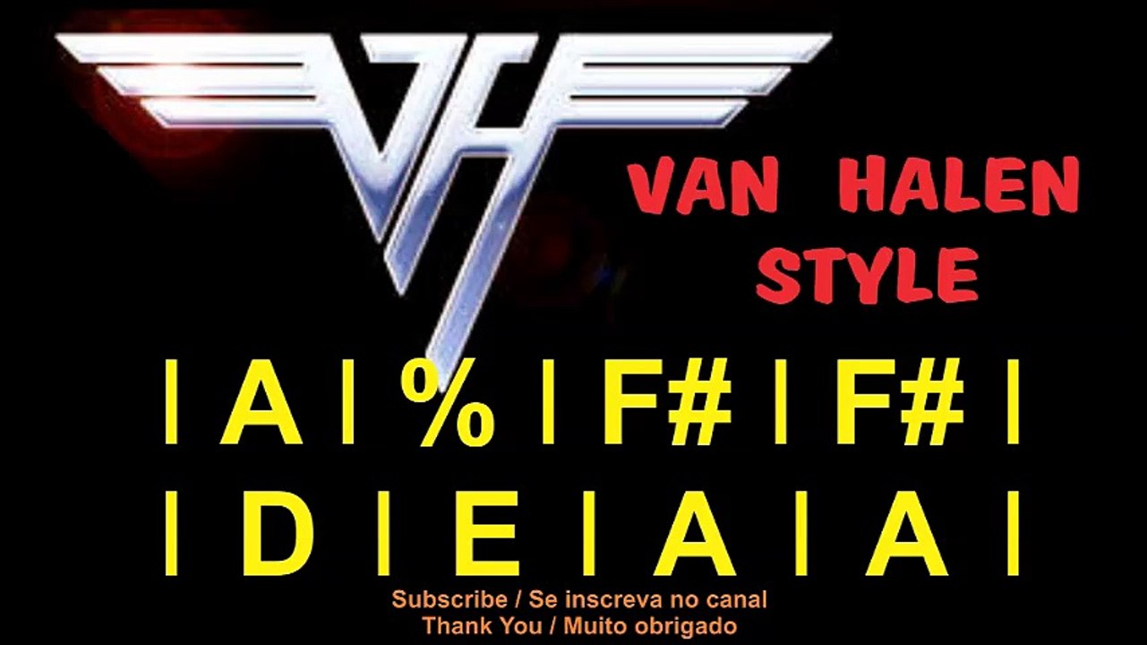 VAN HALEN Style /  BACKING TRACK