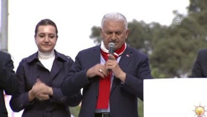 Başbakan Yıldırım: "Bu Ara Hdp Ile Kol Kola ve Hayır Kampanyası Yapıyorlar" - Izmir