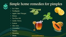 Home Remedies for Pimples
