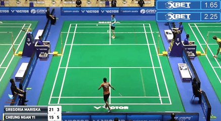 【2017 Malaysia Masters】 R32 WS Gregoria MARISKA vs CHEUNG Ngan Yi part 1/2