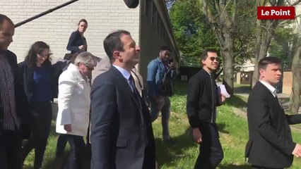 Hamon en déplacement à Sarcelles