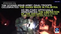 SYRIAN ARAB ARMY TROOPS CELEBRATE PALMYRA VICTORY