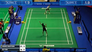 【2017 Malaysia Masters】 R64 MS Andre MARTEEN vs HU Yun