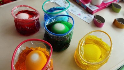 Easter Egg Coloring with Ember and Connor April 12th 2017