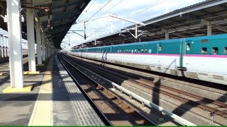 【4K】那須塩原駅 東北新幹線通過